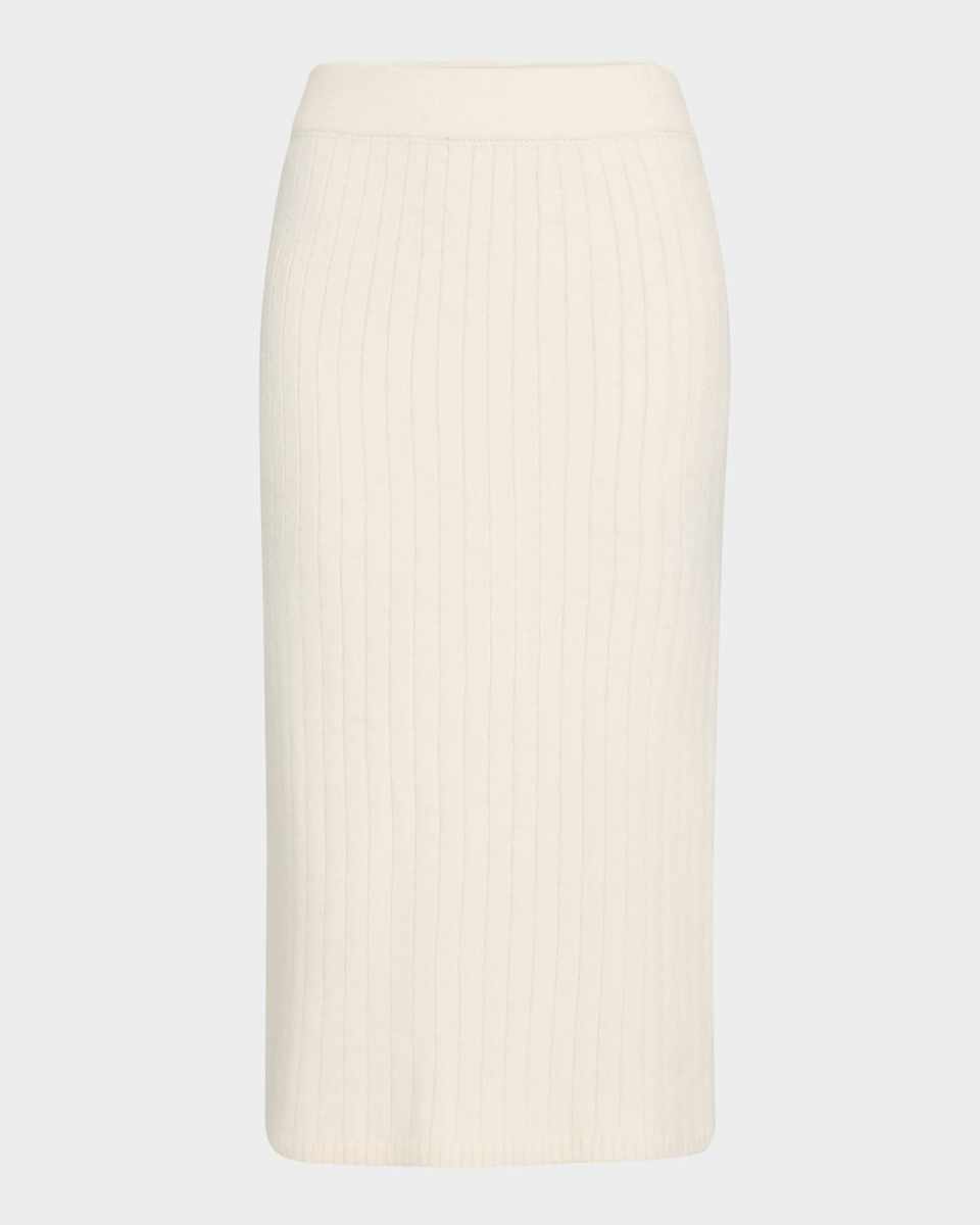 Pia Ribbed Midi Pencil Skirt